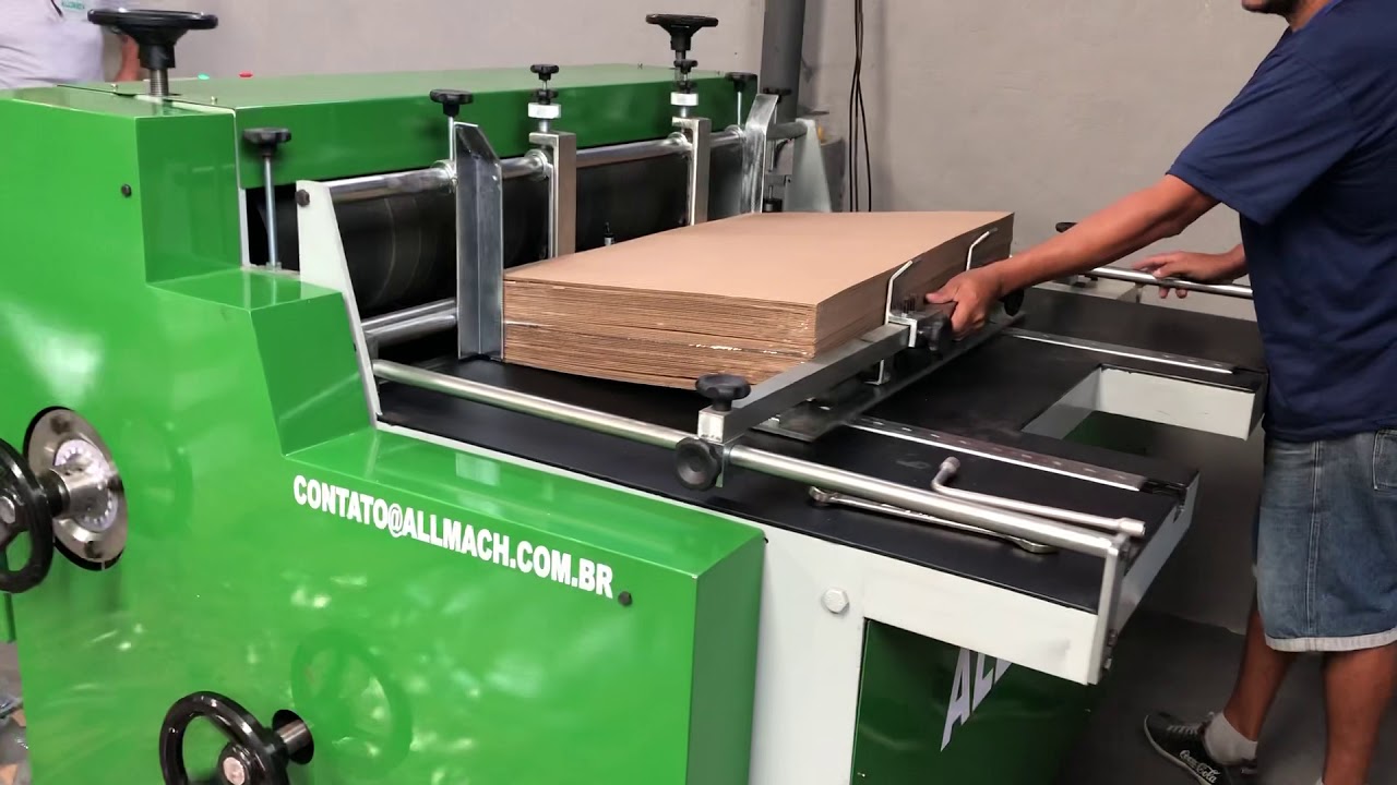 CORTE E VINCO ROTATIVA 1.200x0940mm ALLMACH C/ BATEDOR DE APARAS