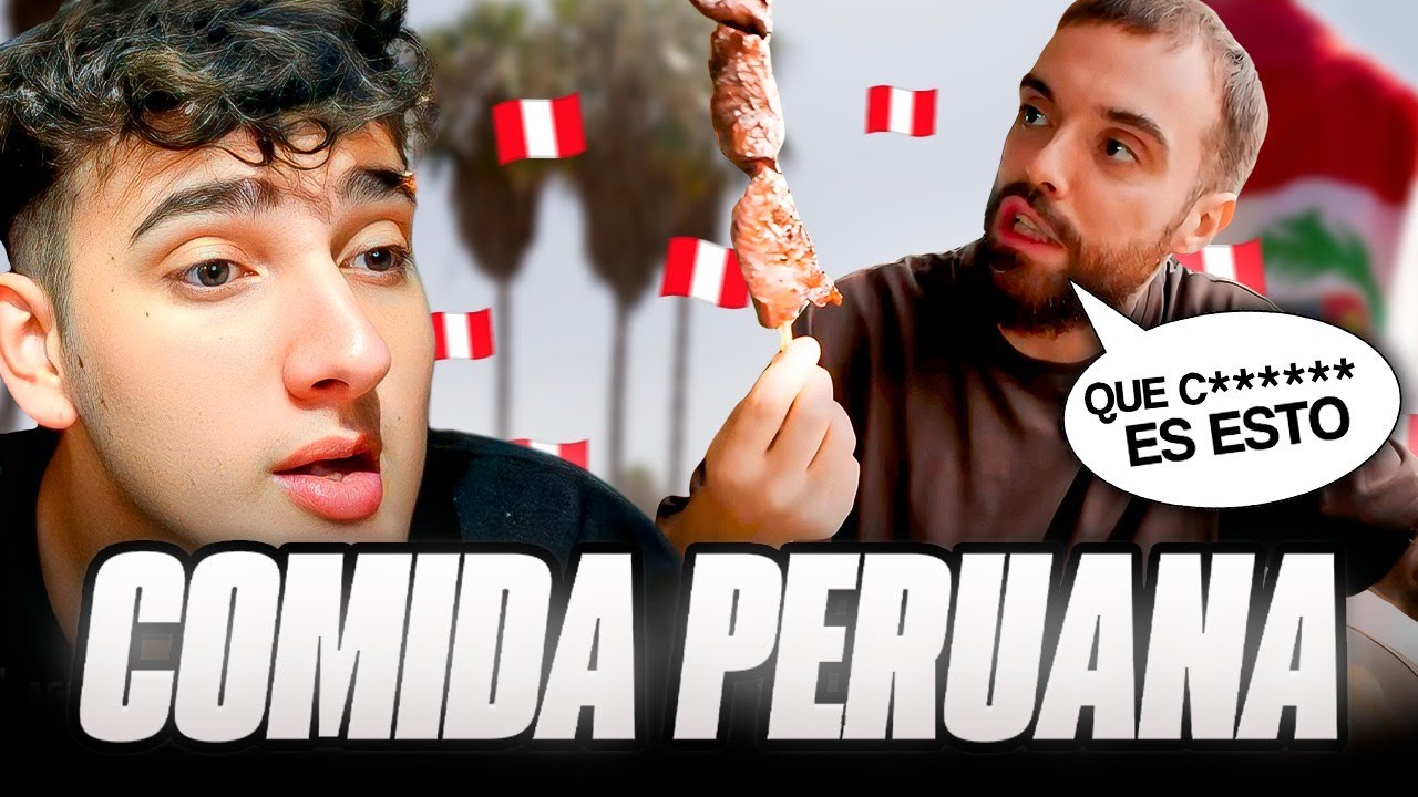 IBAI PRUEBA LA COMIDA CALLEJERA PERUANA Y QUEDA FASCINADO | ¿LA MEJOR COMIDA DEL MUNDO?