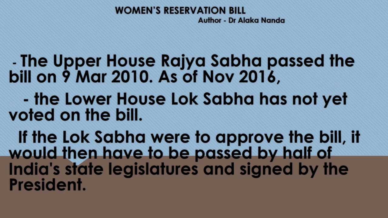 WOMEN&rsquo;S RESERVATION BILL  & Socio-Political Engineering in India