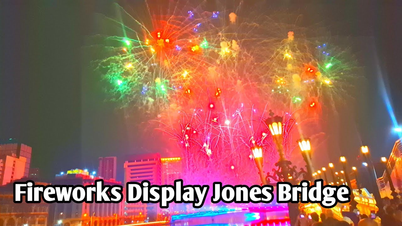 Amazing fireworks  Display Jones Bridge 50th anniversary of the philippine-china bilateral relations