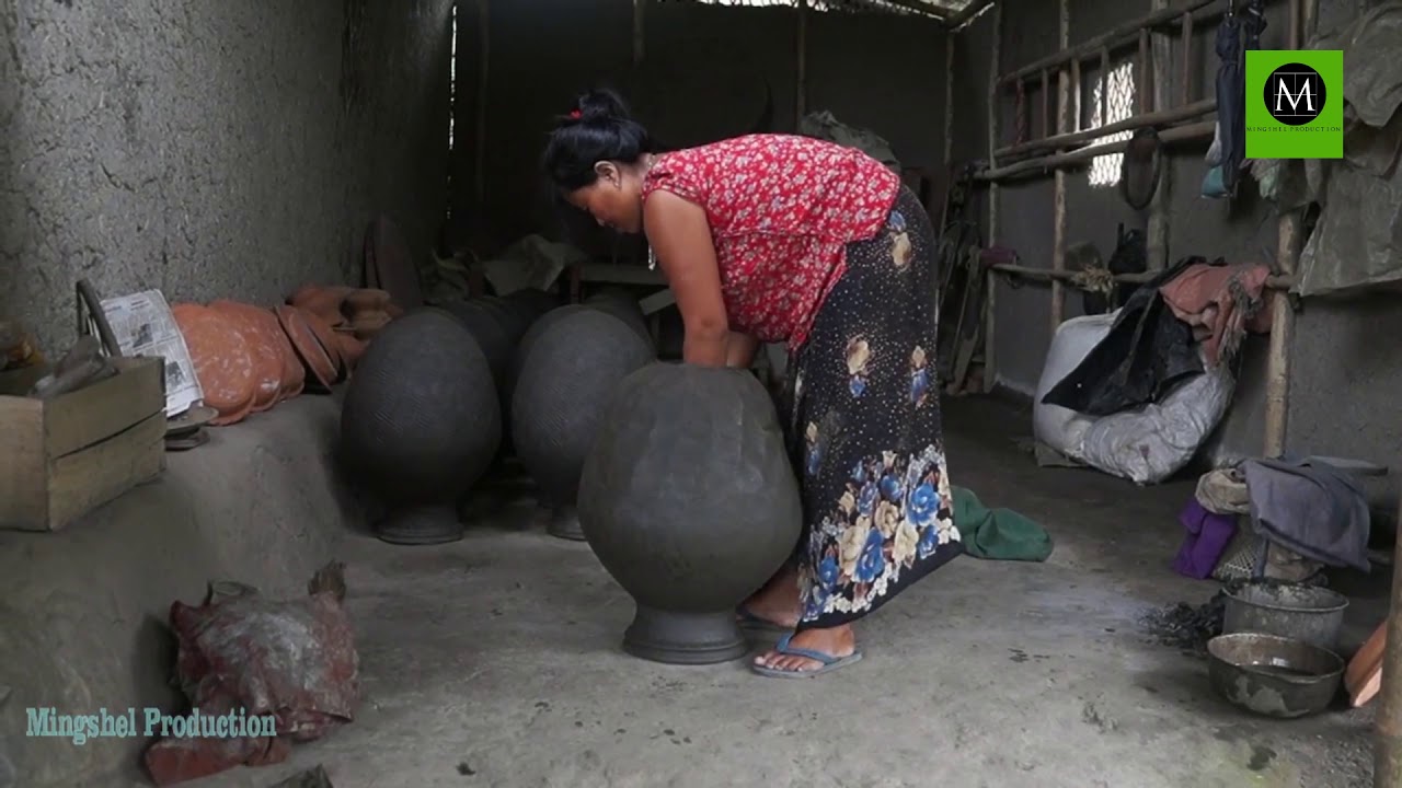 Pottery without wheel ll Manipur ll  kharung