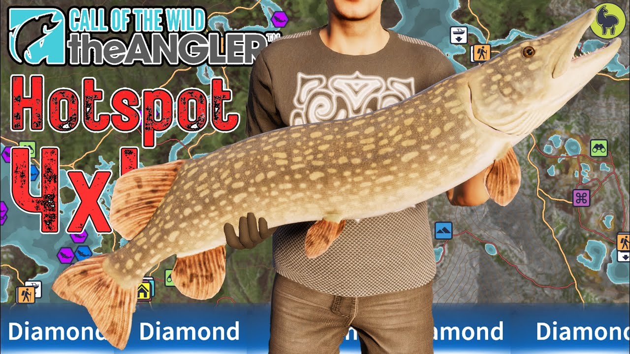 4x Diamond Northern Pike HOTSPOT | Call of the Wild: The Angler