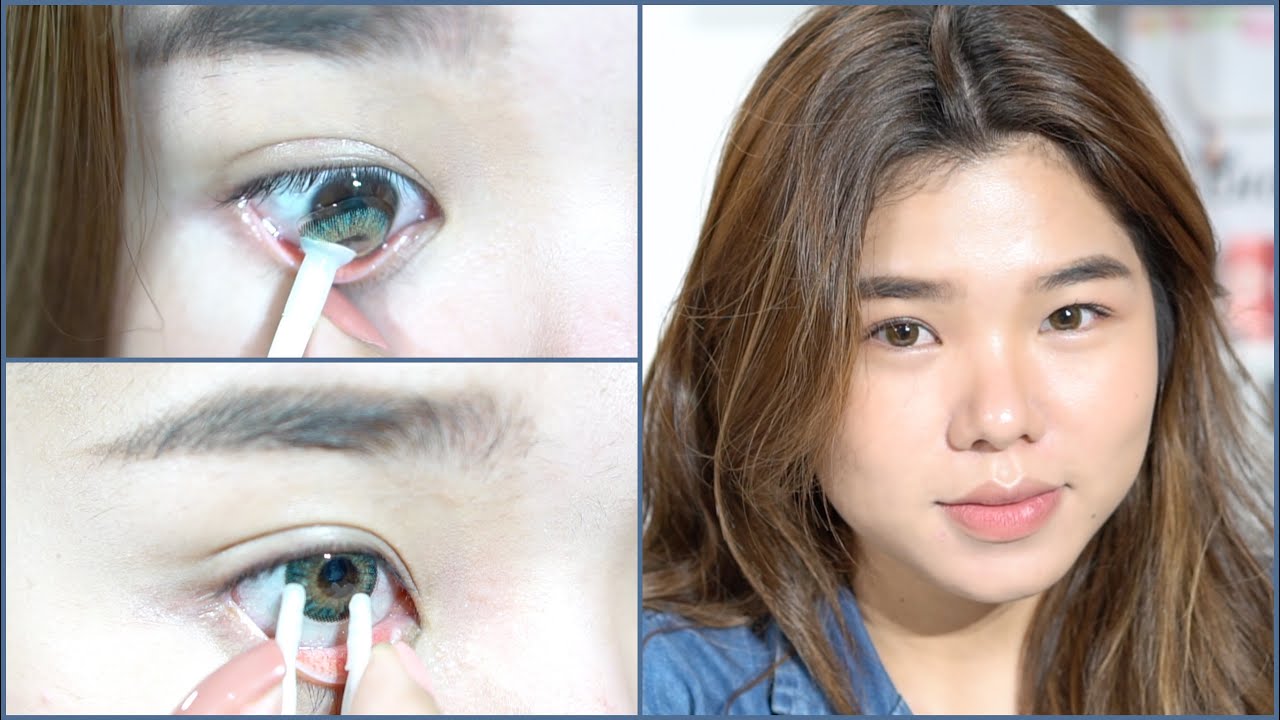 របៀបពាក់ឡេន | How to wear contact lens + Tips + Favorite lens | Sreynea ស្រីនា