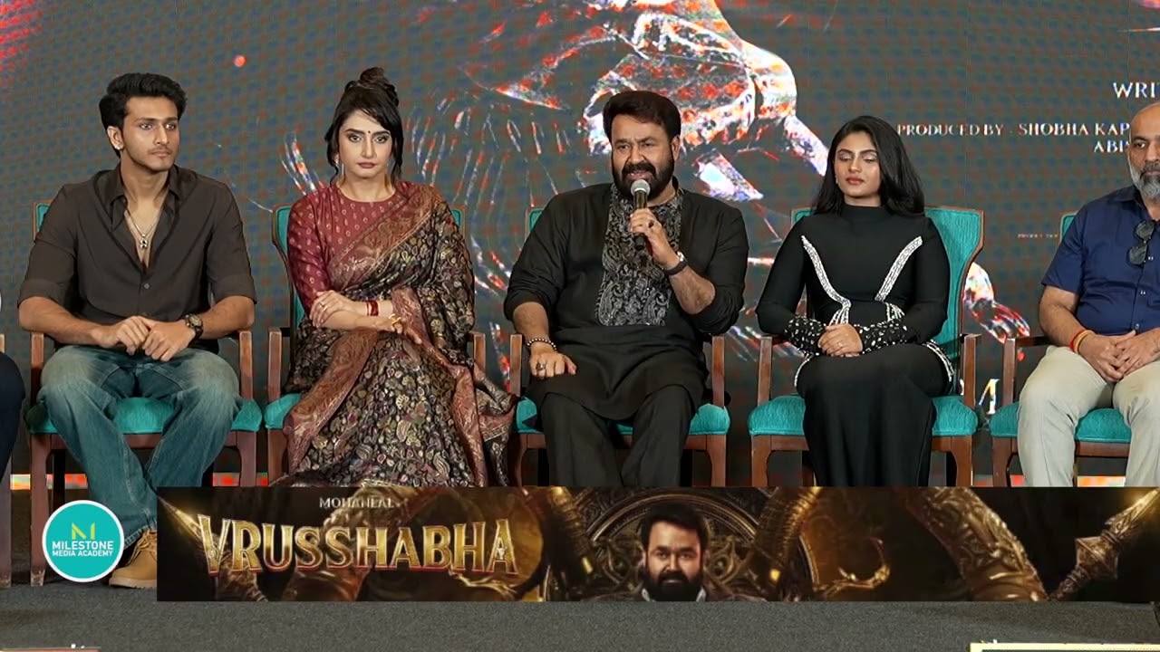 #Mohanlal #lalettan #vrushabha #film #promotion #cinema #Telugu #movie #star