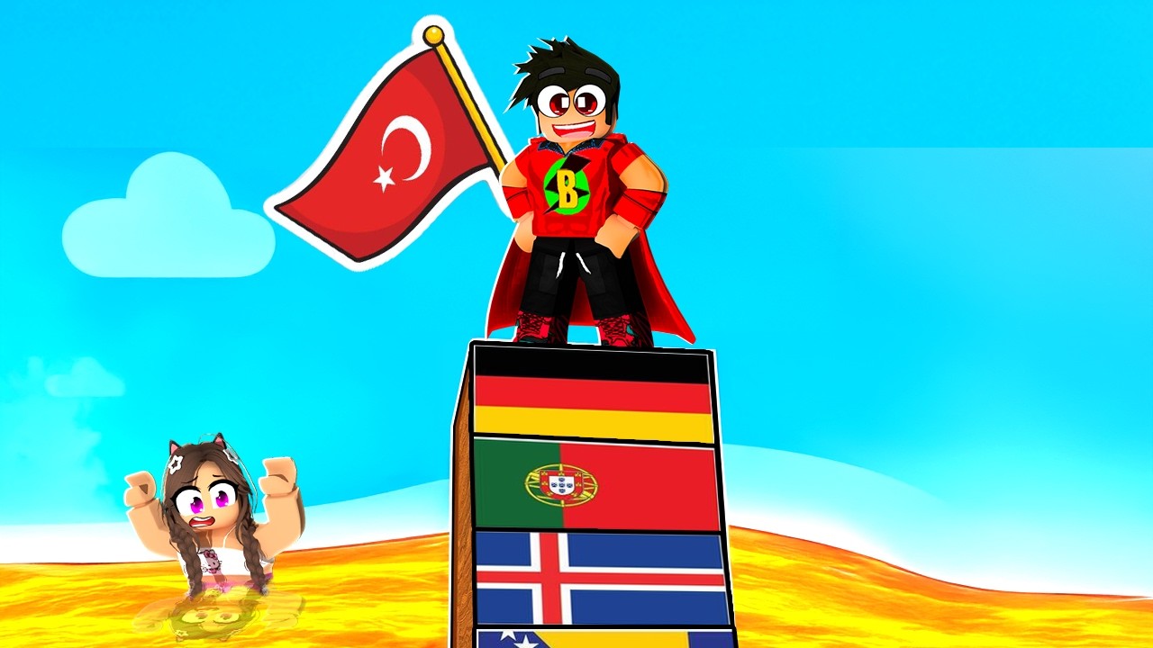 Ülke Bayraklarını Tahmin Etme Oyunu😄 Aybüke bilmedi! 🌍 Roblox Guess the Flag