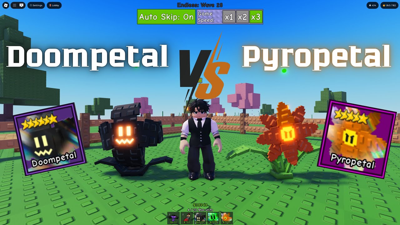 Roblox - Garden Tower Defense - Doompetal vs Pyropetal Which One Is Better?