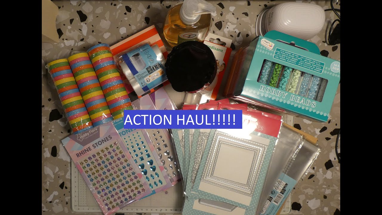 Action Haul  tolle Partysachen, Stanzschablonen, Blöcke u s w und wie immer bastel ich für Euch!!