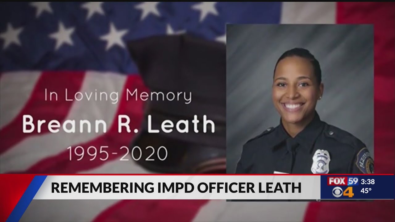 Emotional end of watch call for IMPD Officer Bre Leath