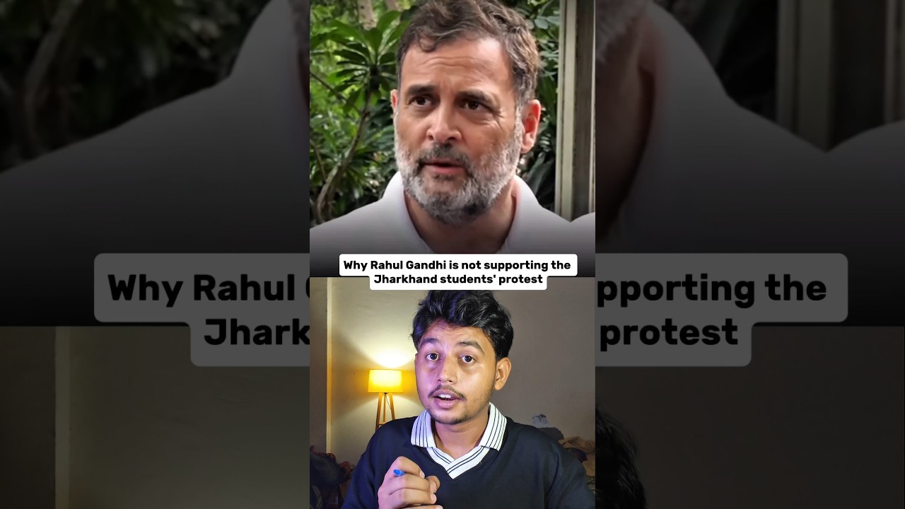 Rahul Gandhi ❌ Greedy politician ✅ #rahulgandhi #jharkhandprotest #protest #studentprotest #viral