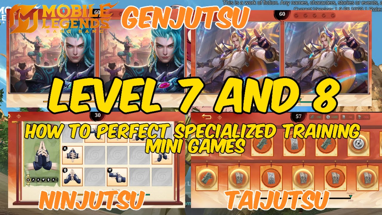 MLBBxNARUTO | LEVEL 7 AND 8 SPECIALIZED TRAINING HOW TO PERFECT GENJUTSU, NINJUTSU AND TAIJUTSU