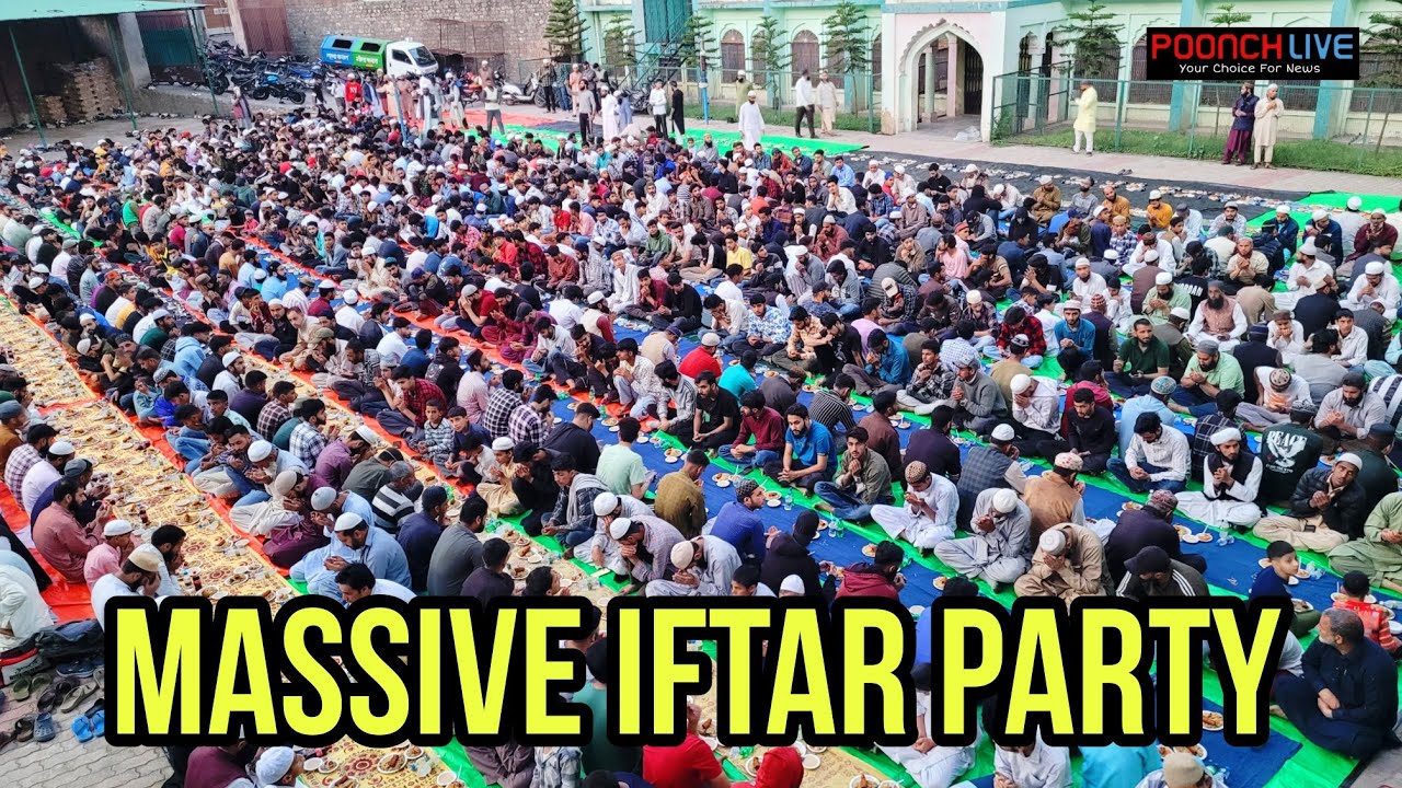 Massive Iftar Celebration: Madarsa Jamia Zia Ul Uloom Hosts Grand Gathering For Hundreds