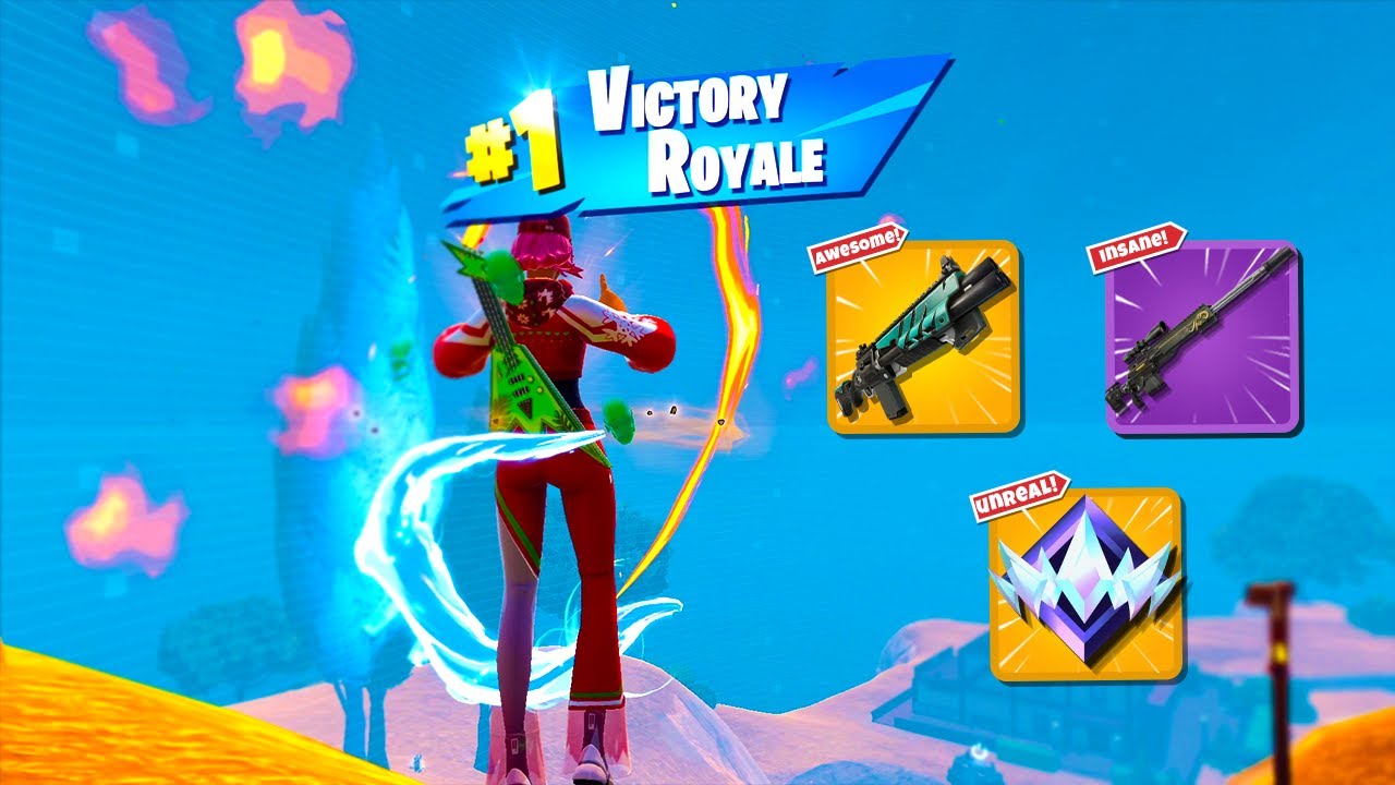 High Elimination Unreal Ranked Solo Win Gameplay (Fortnite Chapter 5 Season 2 Zero Builds)