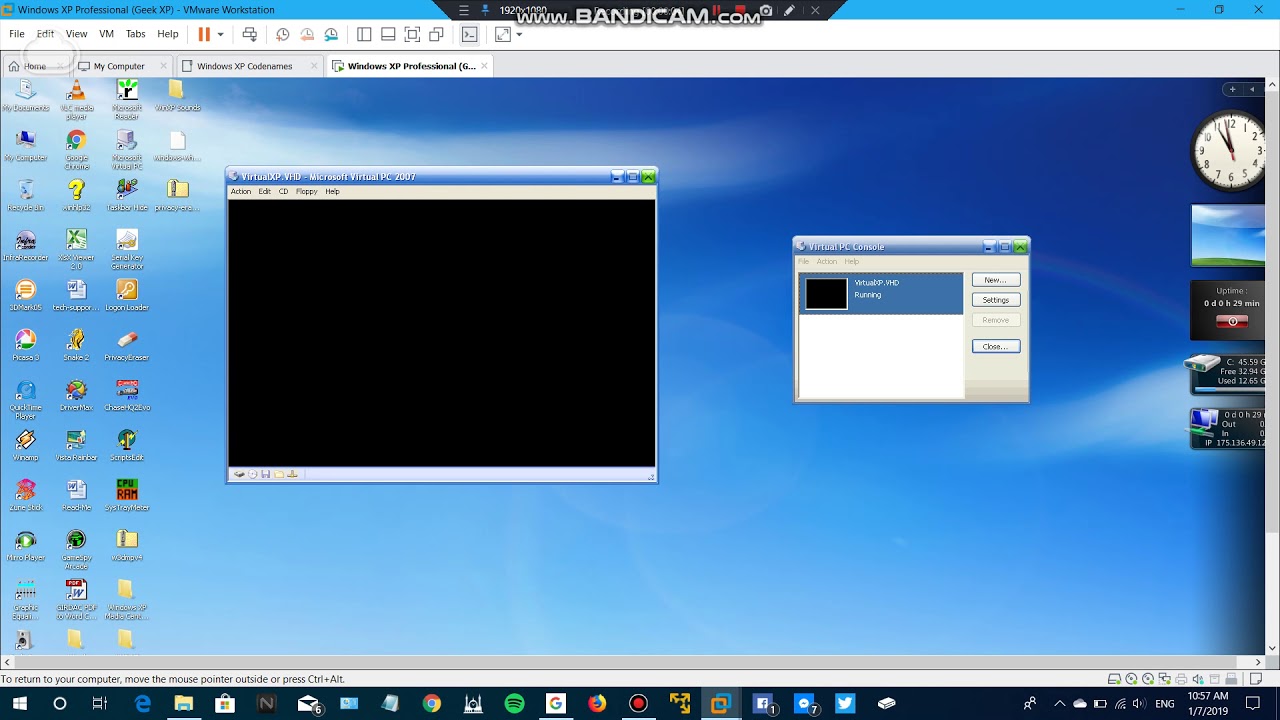 Extract and install Privacy Eraser (Portable) on Windows XP ProN in VPC