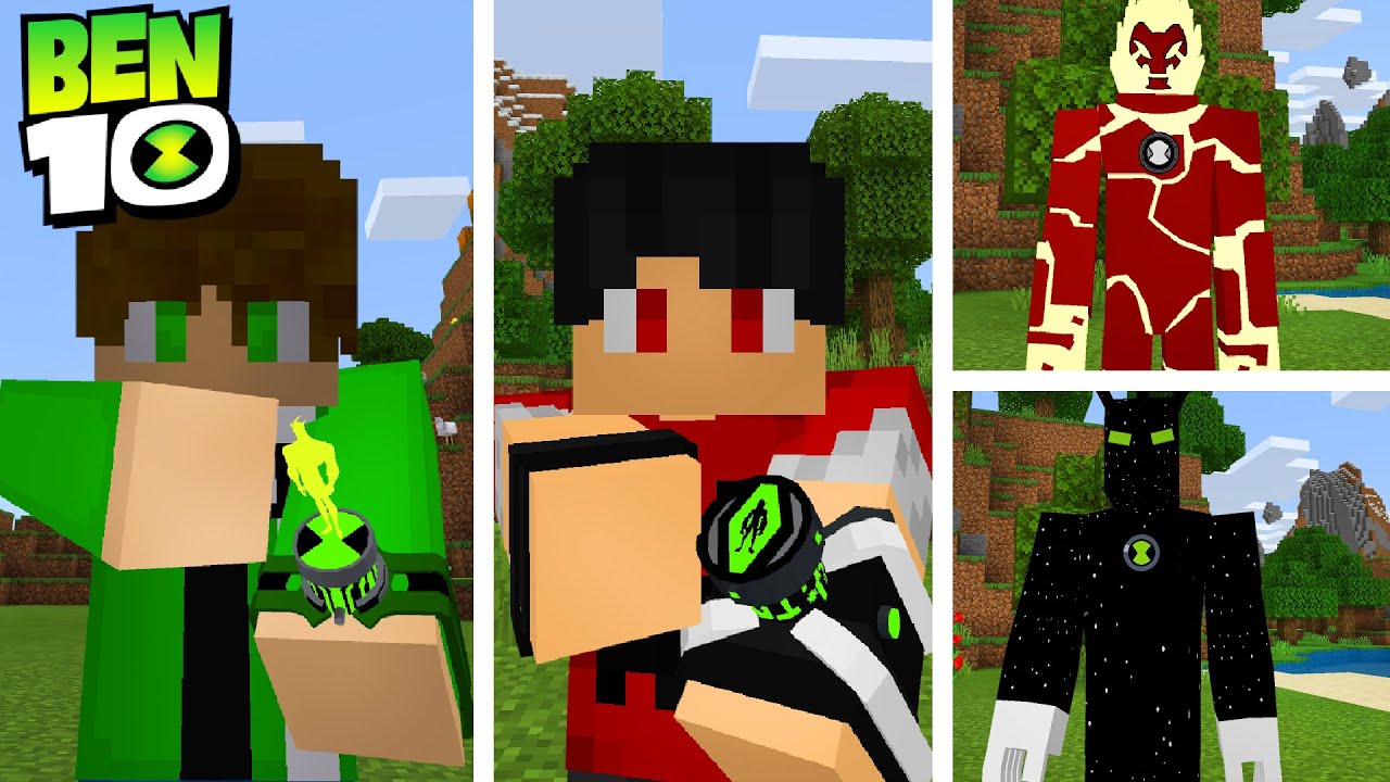 *NOVO* ADDON do OMNITRIX do BEN 10 NO Minecraft *alien x e muito mais* ‹‹ P3DRU ››