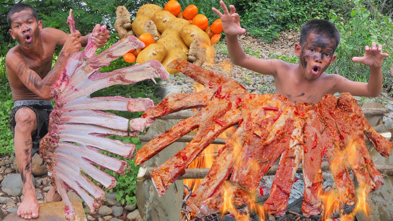 poor boy jungle - Grilling Techniques for Perfect Cow Rib Eating  Food