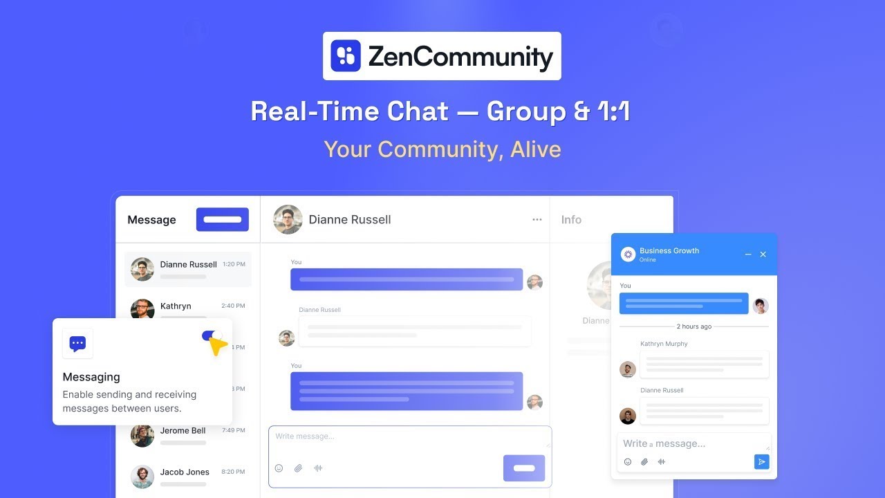ZenCommunity &ndash; Enable Real Time one to one & Group Chat for Your Community 🚀