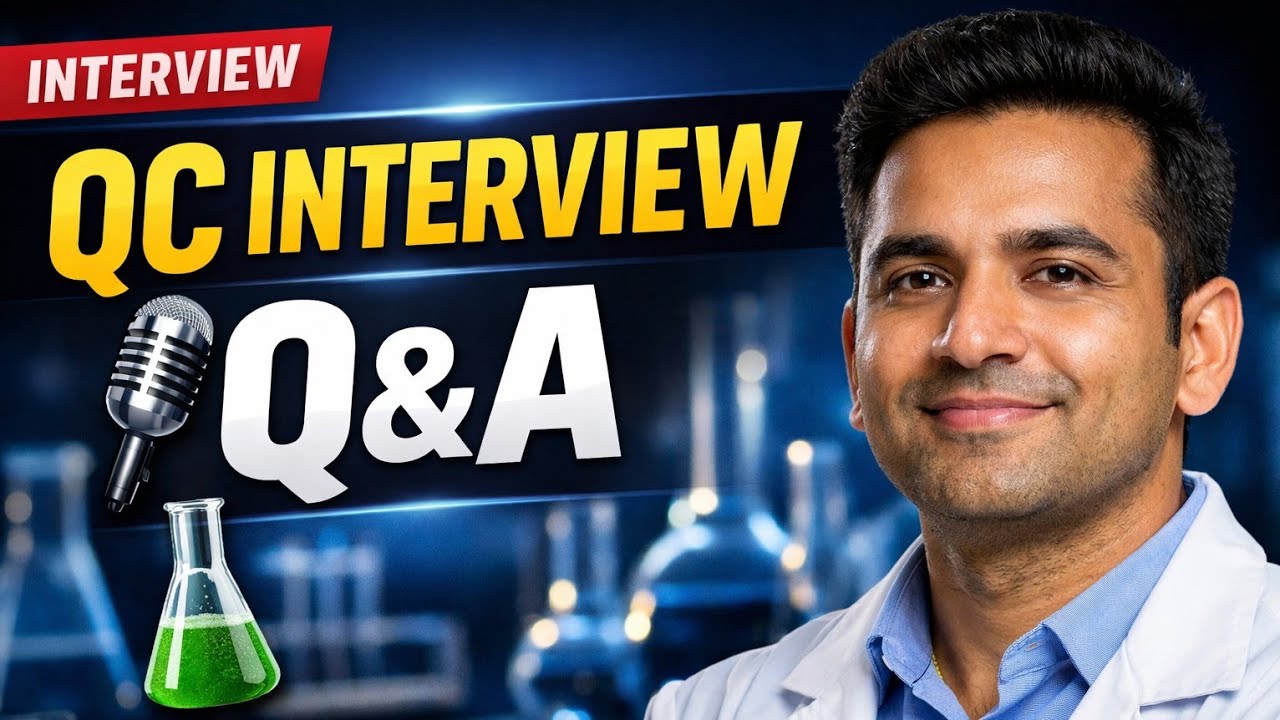 QC Interview Questions & Answers |Freshers Interview | Pharma QC Jobs