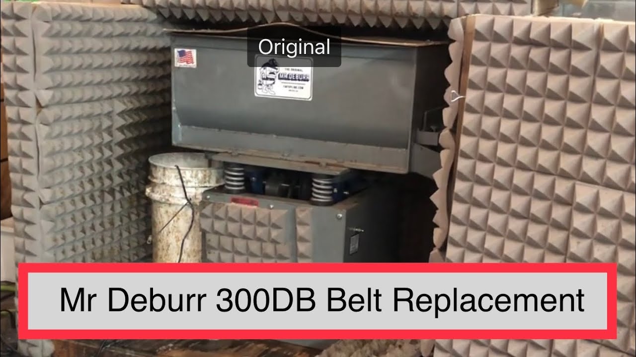 Repairing Mr. Deburr 300DB Vibratory parts tumbler belt replacement
