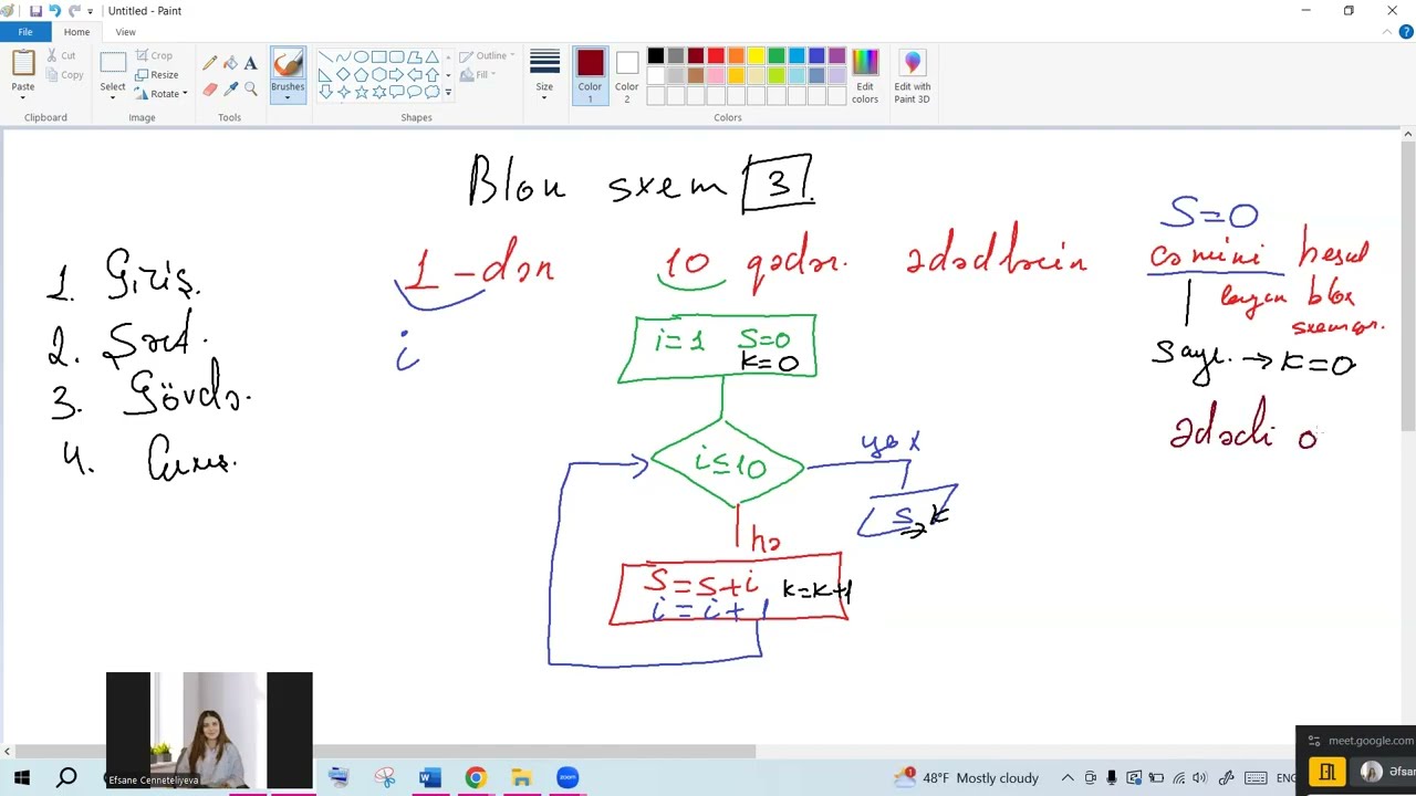 Alqoritim Blox sxem qurulması Dərs-3. #abituriyenthazırlığı