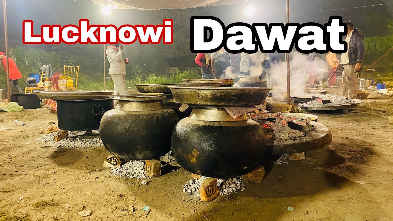 Lucknowi Wedding Shaadi | Lucknow Wedding Food Biryani Kabab Shaadi ki Dawat 