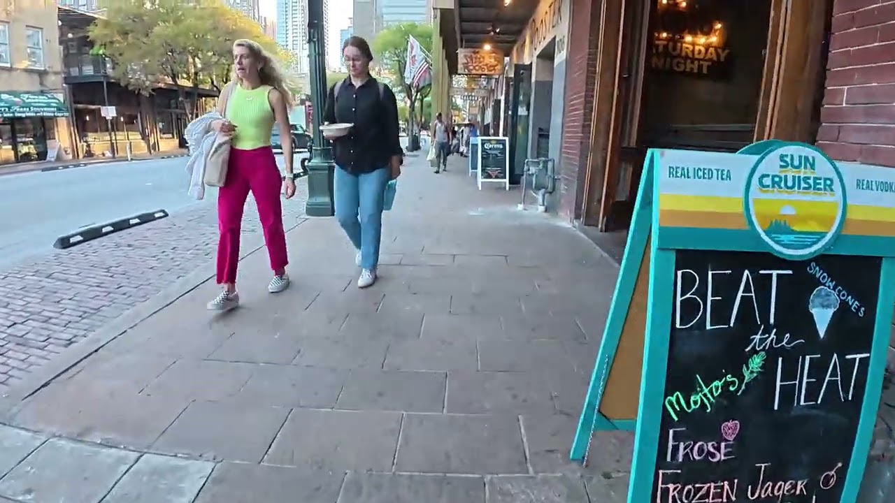 Austin Texas Walk Downtown 6th Street