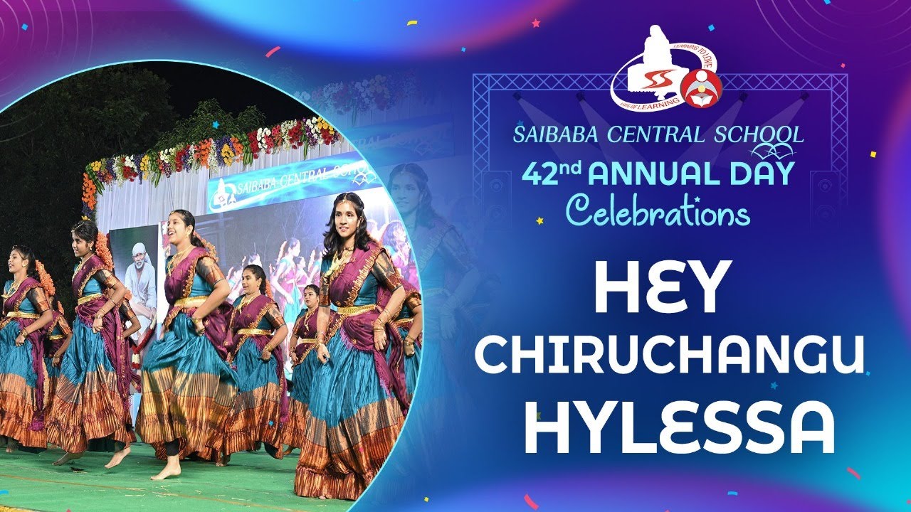 Saibaba Central School Annual Day 2024-25 9th Class Girls Hey Chiruchangu Hylessa
