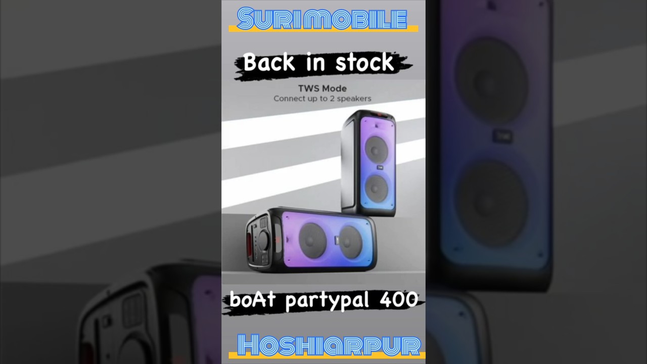 BoAt" PartyPal 400" Powerful Bass Speaker