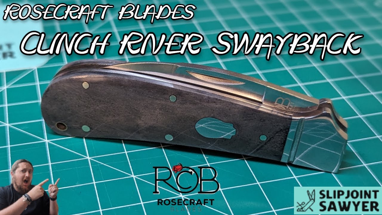 Карманный нож RoseCraft Blades Clinch River Swayback RCT005-GY @RoseCraftBlades