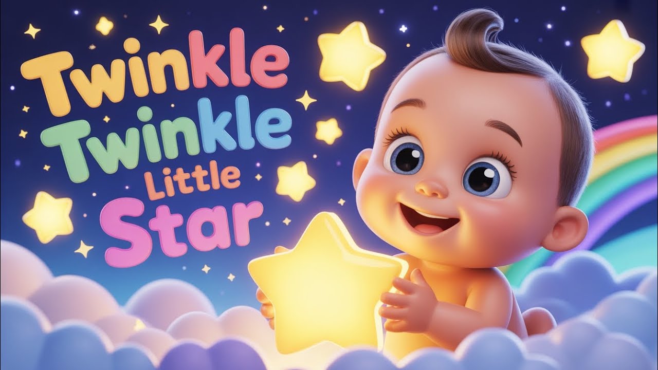Twinkle Twinkle Little Star ⭐ | Cute Baby Song | Kids Cartoon Videos 