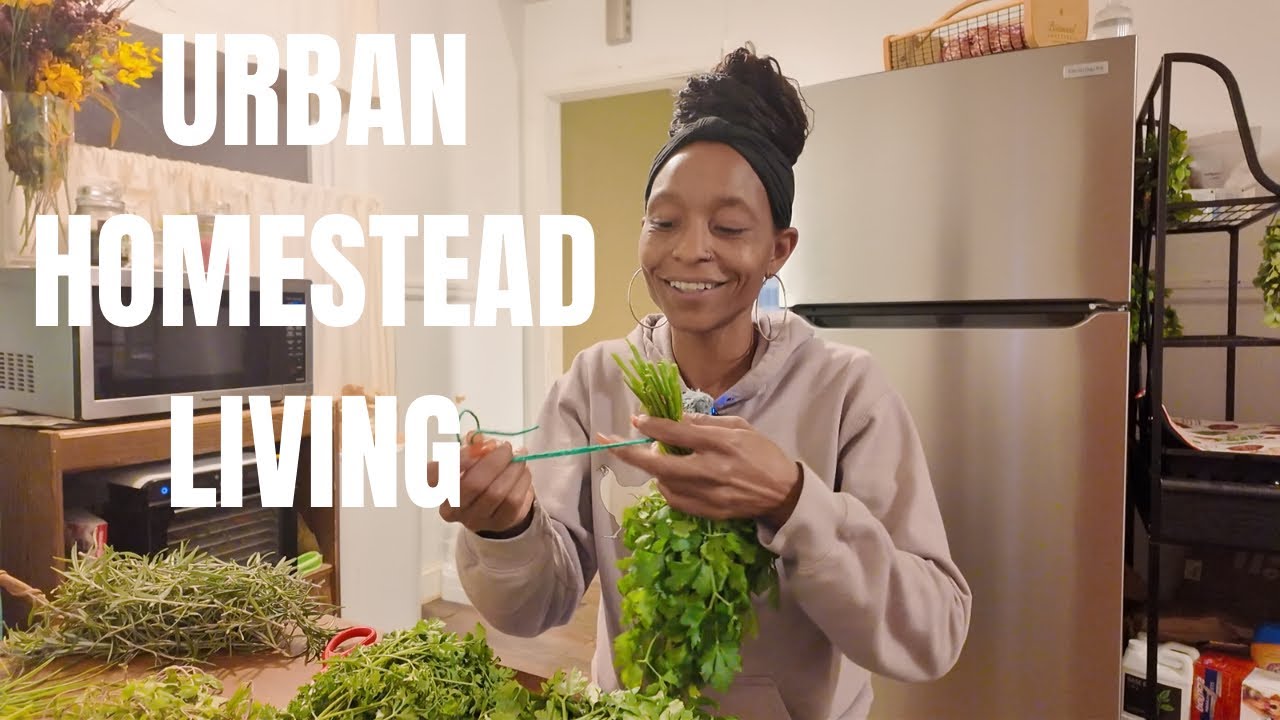 Preserving Chives + Parsley + Collards + Rosemary | Slow Evening on the Homestead (Avoiding Waste)