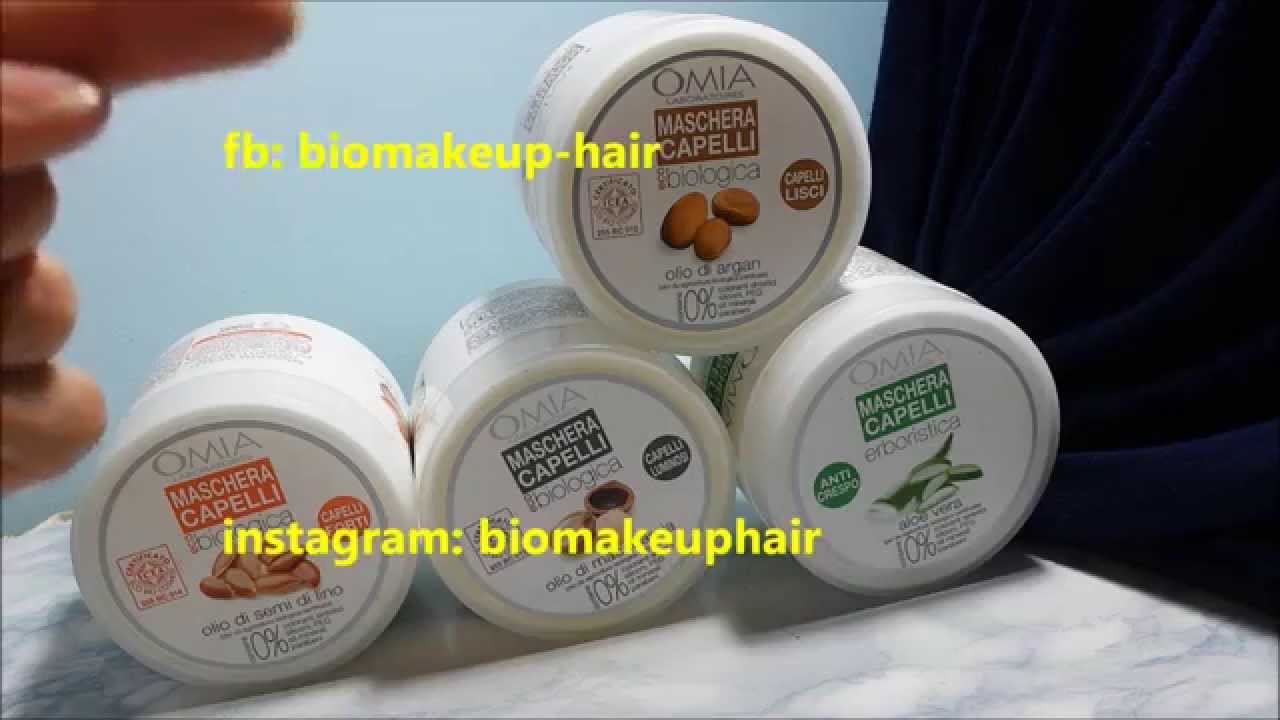 review: omia laboratoires maschere per capelli: argan, macadamia, aloe e semi di lino