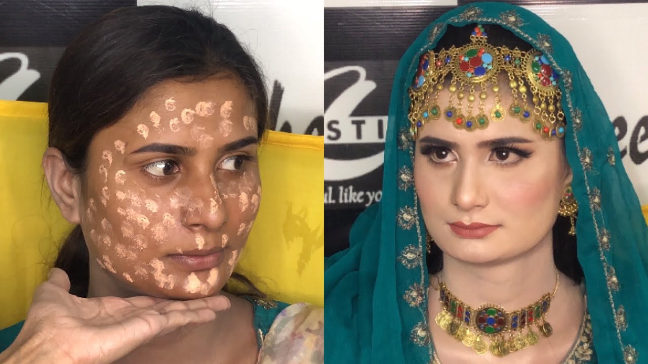 15 minutes simply quick party makeup on dark complexion || blush with Amna