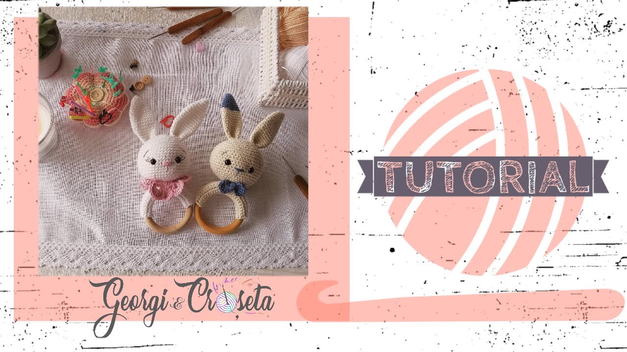 Crosetam Iepuraș Amigurumi pe Inel de Lemn - Partea 1