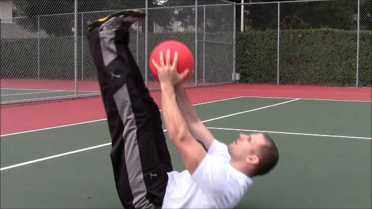 Sports Performance Training Center Medball Toe Touches - Functional Core Strength