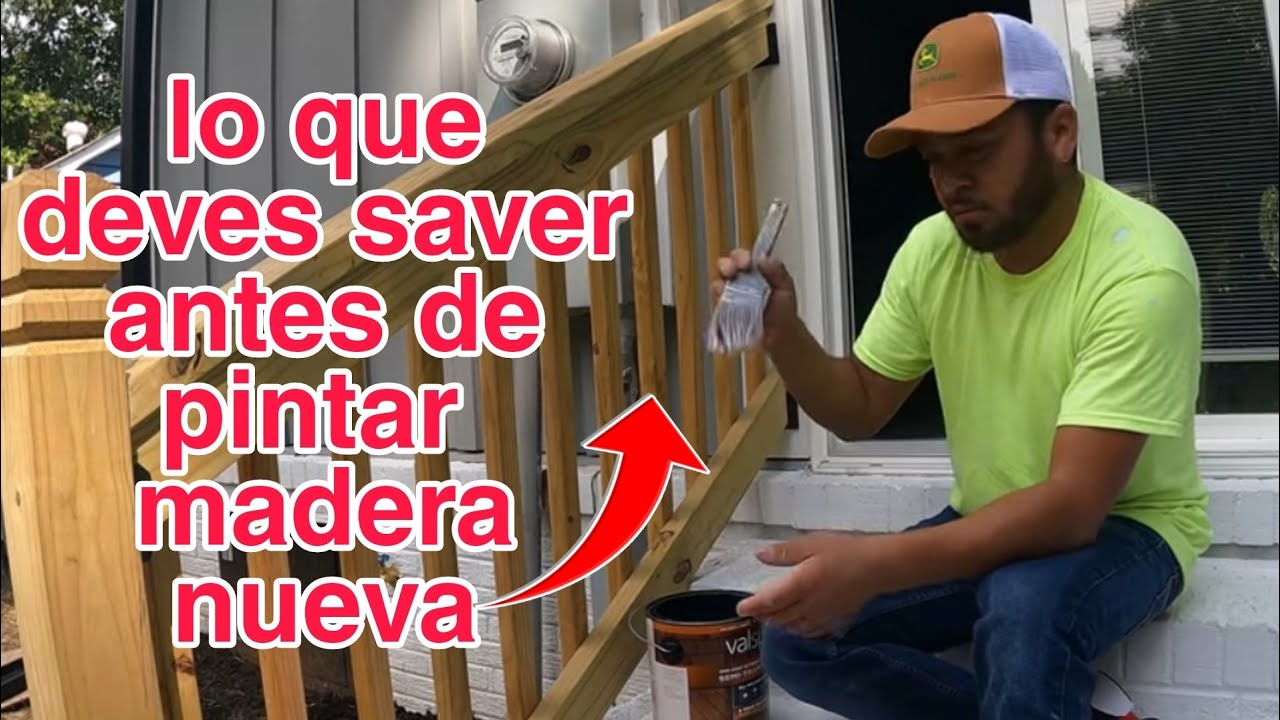 as esto antes de pintar madera nueva