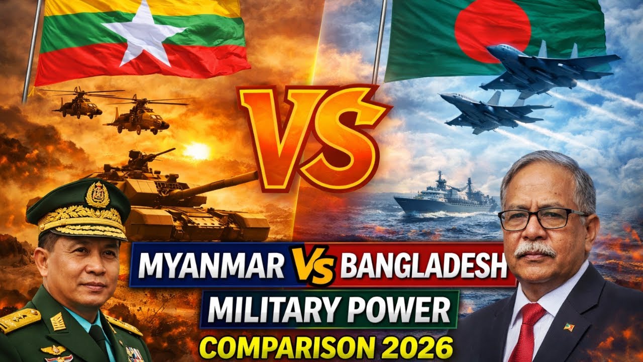 Myanmar vs Bangladesh Military Power 2026 | Full Defense Comparison
