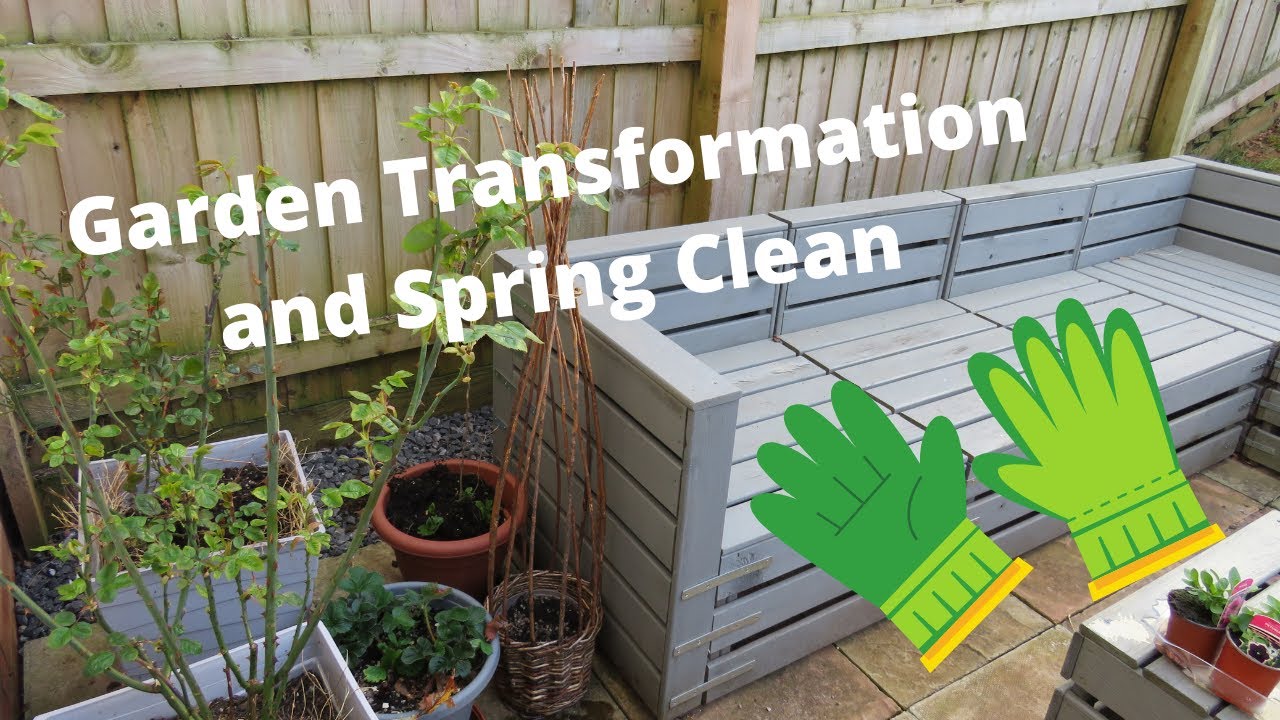 Garden Transformation and Spring Clean | garden declutter | garden makeover UK