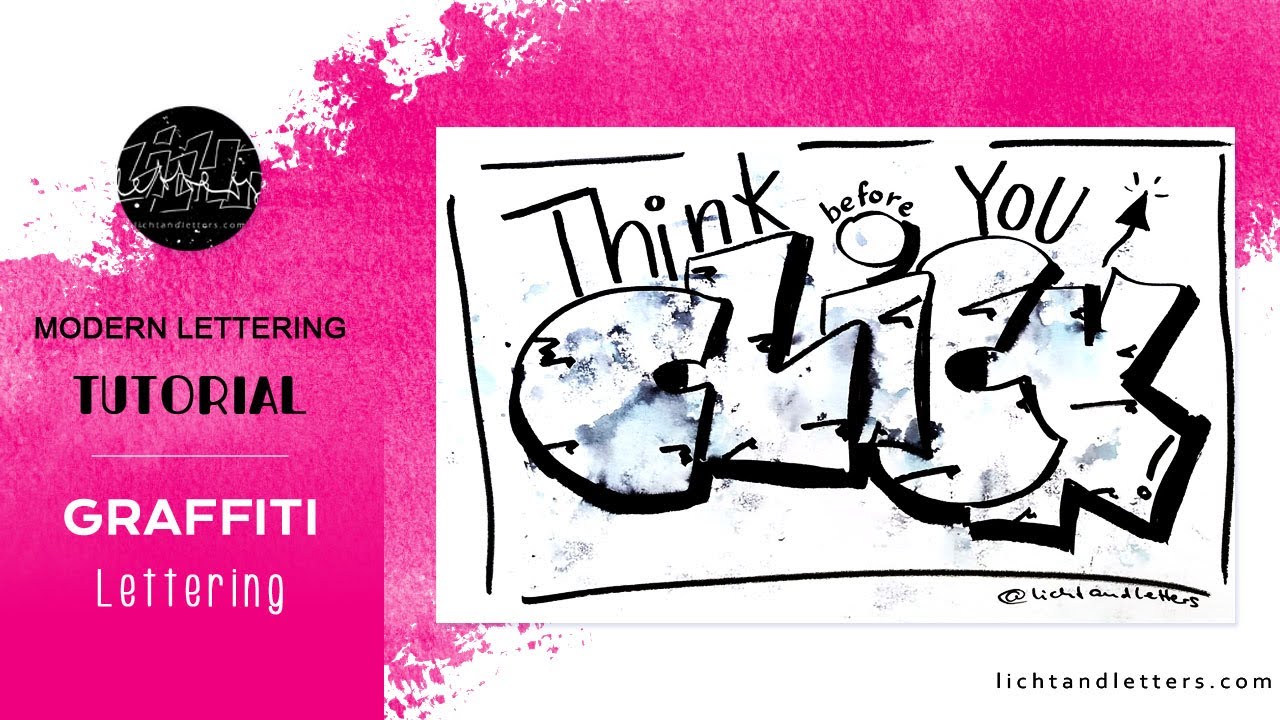 Lettering lernen: Graffiti Schrift – die Basics