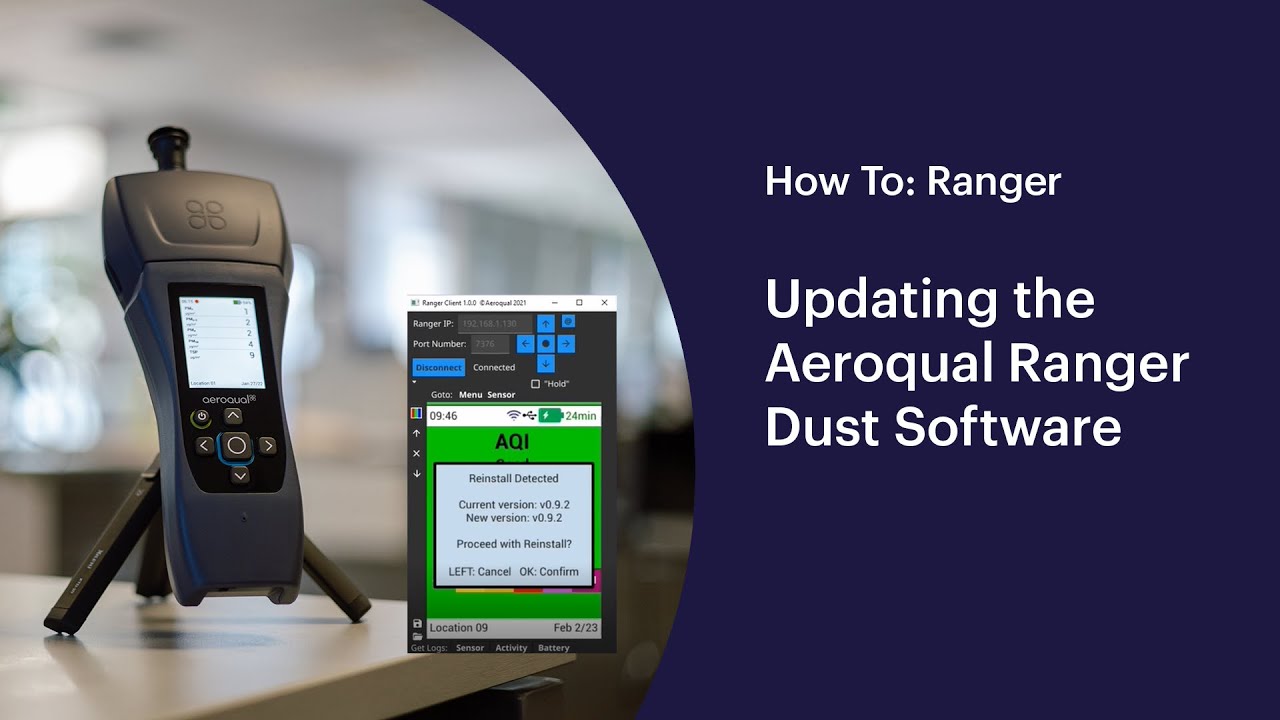 Aeroqual Ranger: How to Update Software on Ranger