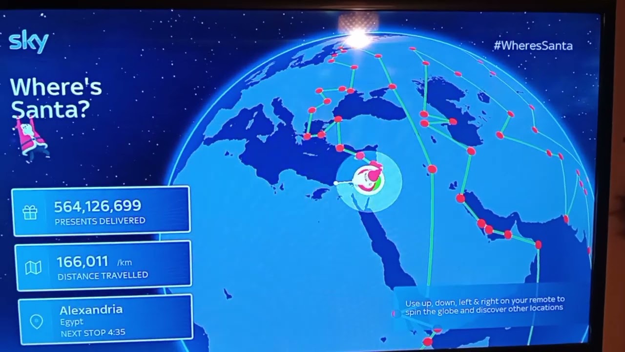Where's Santa on sky stream (1-16) #wheresanta (all together) re-edited....