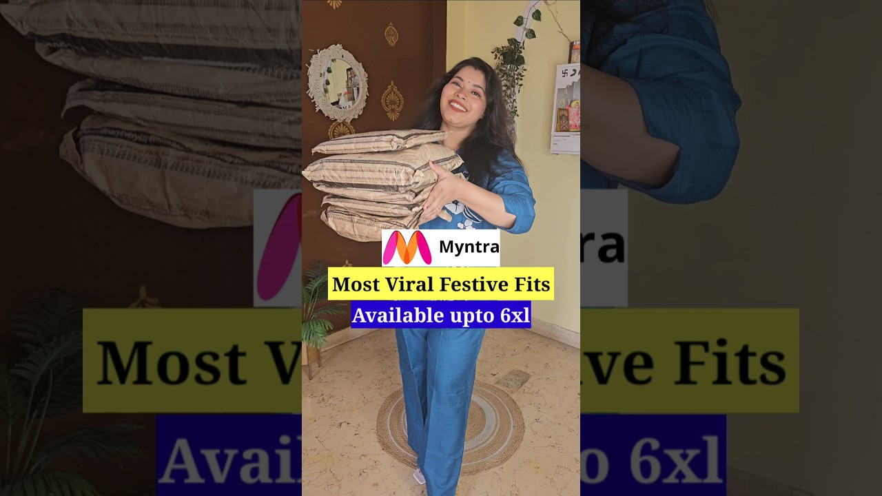 Myntra most viral festive fits..also available in plus size #myntra #festivefits