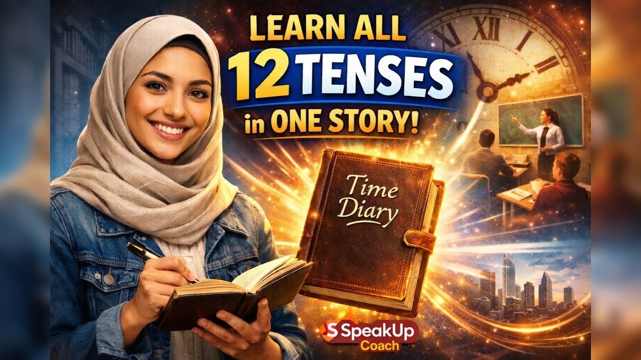 Learn All 12 English Tenses in One Story (Easy & Memorable!)