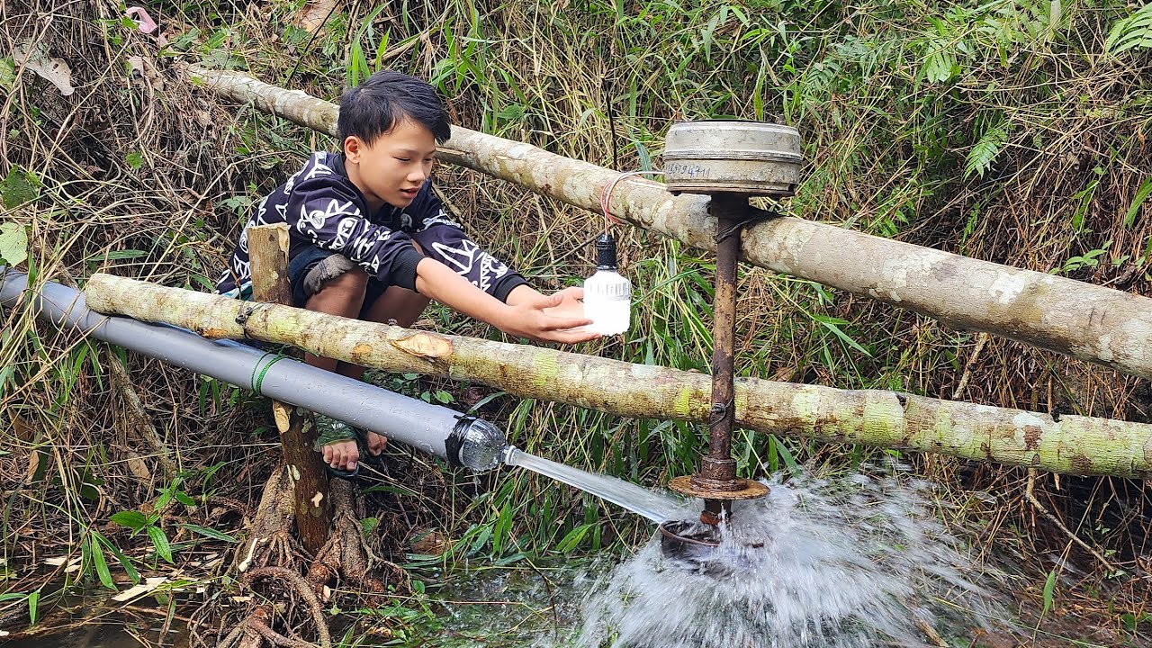 Orphan boy restores water-powered generator - Orphan Boy Daily Life
