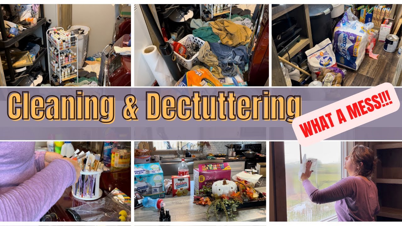 HUGE DECLUTTER AND ORGANIZE! EXTREMELY SATISFYING BEFORE AND AFTER/ FALL DEEP 🧽 🍁