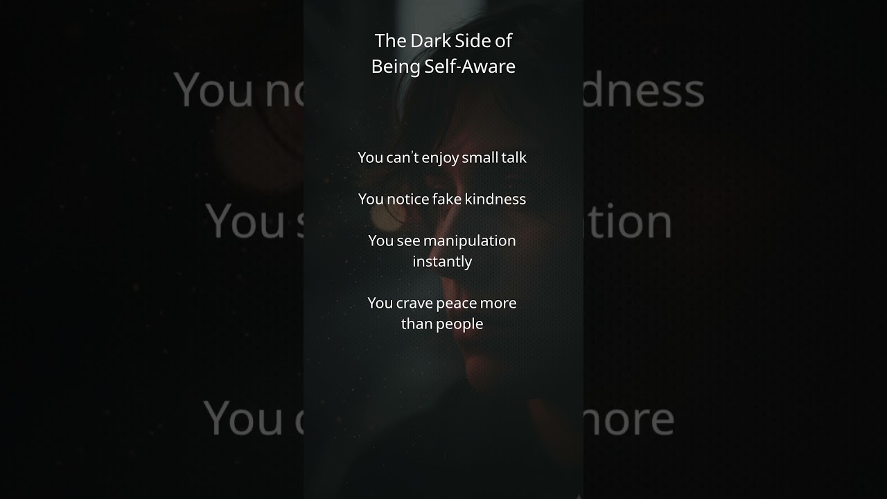 The Dark Side of Being Self-Aware 💭🖤