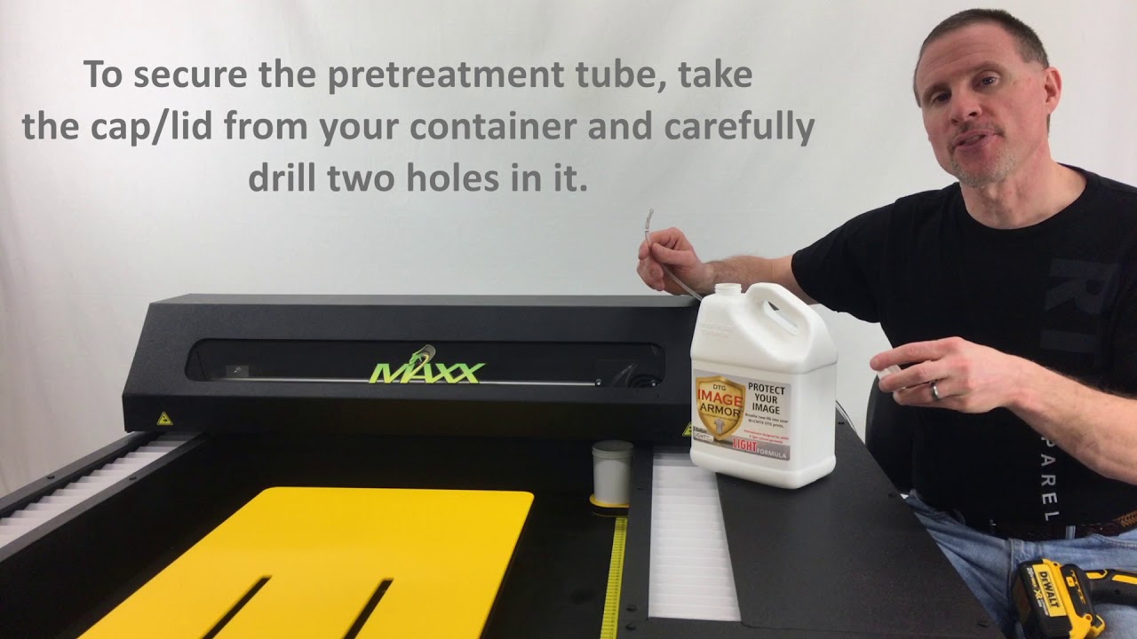 DTG Tips and Tricks - Pretreatment Tube Holder