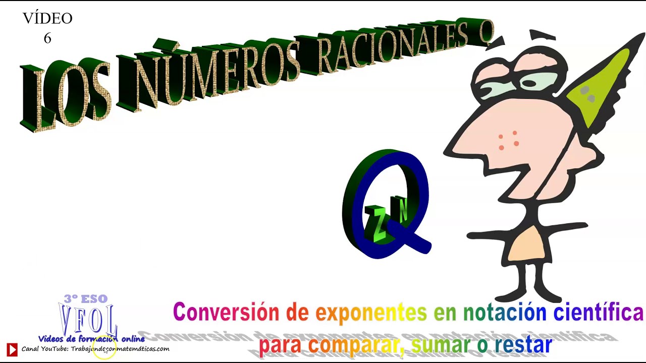 3&ordm; ESO V&iacute;deo6 Conversi&oacute;n para igualar exponentes y poder sumar, restar o comparar