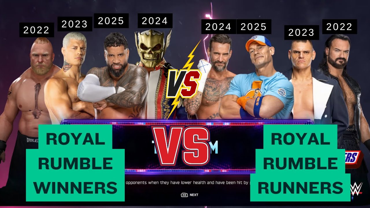 What If Royal Rumble Winners Faced Runners-Up? | Tag Team Match (2025–2022) #wwe