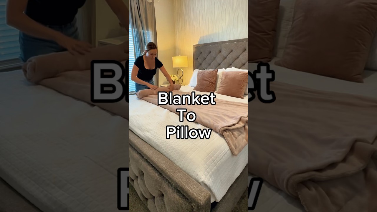 Blanket To Pillow #folding #fold #organization #foldinghacks #home