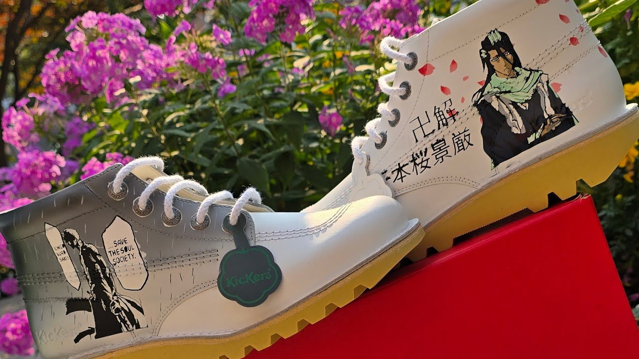 Bleach: Thousand Year Blood War inspired customs shoes with @AngelusBrand paints.